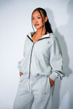 Oversized Light Grey Zip Up