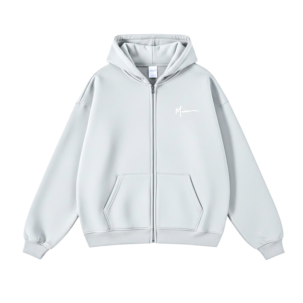 トップス haag a mix hoodie zip-up light grey Oversized Light Grey Zip Up – ShopMacc