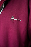 Oversized Burgundy Zip Up