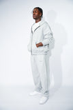 Oversized Light Grey Zip Up