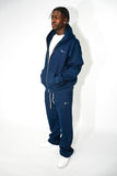 Oversized Navy Zip Up