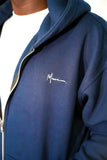 Oversized Navy Zip Up