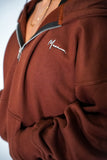 Oversized Brown Zip Up