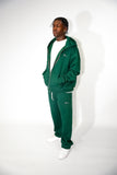 Oversized Olive Green Zip Up