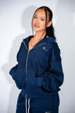 Oversized Navy Zip Up