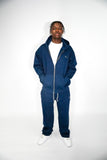 Oversized Navy Zip Up