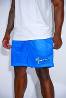 Blue Mesh Shorts