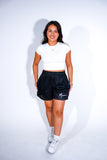 Black Mesh Shorts