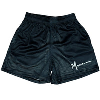 Black Mesh Shorts