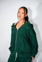 Oversized Olive Green Zip Up