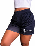Black Mesh Shorts