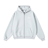 Oversized Light Grey Zip Up
