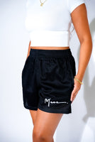 Black Mesh Shorts