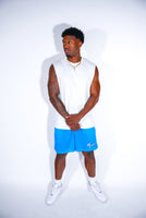 Blue Mesh Shorts