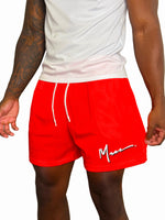Red Mesh Shorts