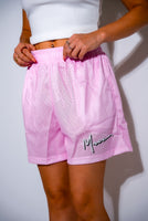 Pink Mesh Shorts