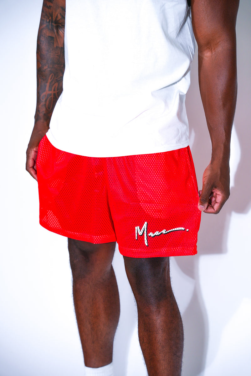 Red Mesh Shorts – ShopMacc
