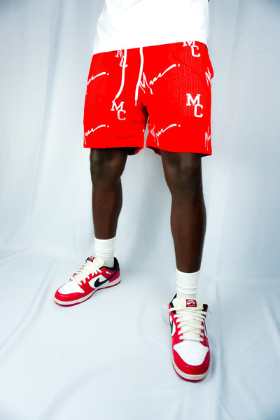 Red MC Macc Shorts