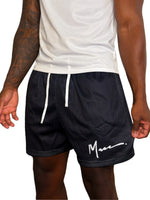 Black Mesh Shorts