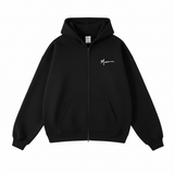 Oversized Black Zip Up
