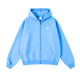 Oversized Sky Blue Zip Up