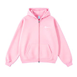 Oversized Pink Zip Up