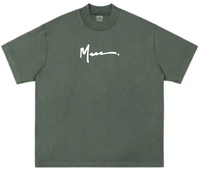 OVERSIZE OLIVE GREEN HEAVY TEE