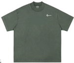 OVERSIZE OLIVE GREEN HEAVY TEE