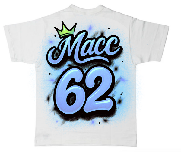 Light Blue Graffiti Tee