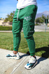 Olive Green Cargo Sweats