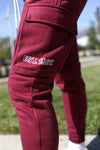 Burgundy Cargo Sweats