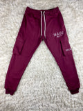 Burgundy Cargo Sweats