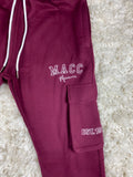 Burgundy Cargo Sweats