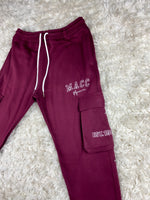 Burgundy Cargo Sweats