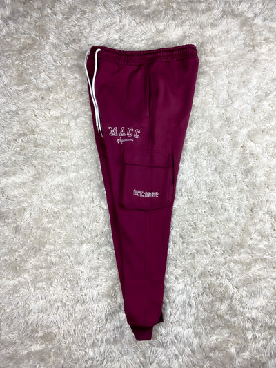 Burgundy Cargo Sweats