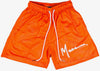 Orange Mesh Shorts